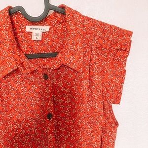 Sleeveless floral dress